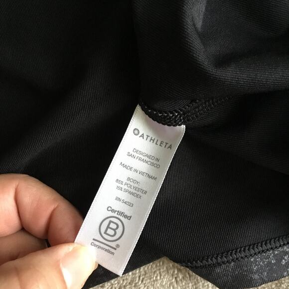 Athleta Shanti Misty Lace Print Tank Top Racerback Women's Size S - Picture 7 of 7